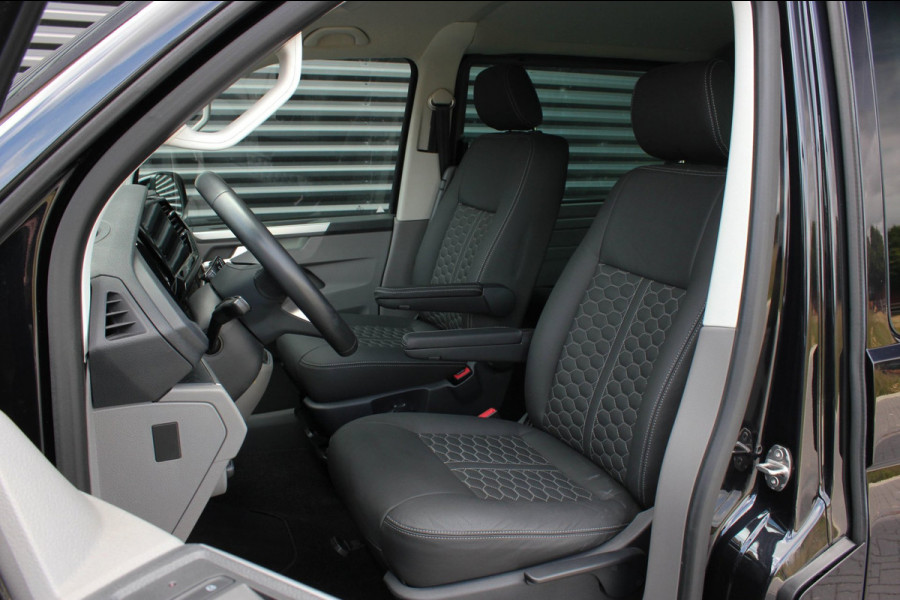 Volkswagen Transporter 2.0 TDI L2H1 204PK BULLI DC DUBBEL CABINE / JB-EDITION / FULL OPTIONS / LEDER BEKLEDING / FULL BLACK /APPLE