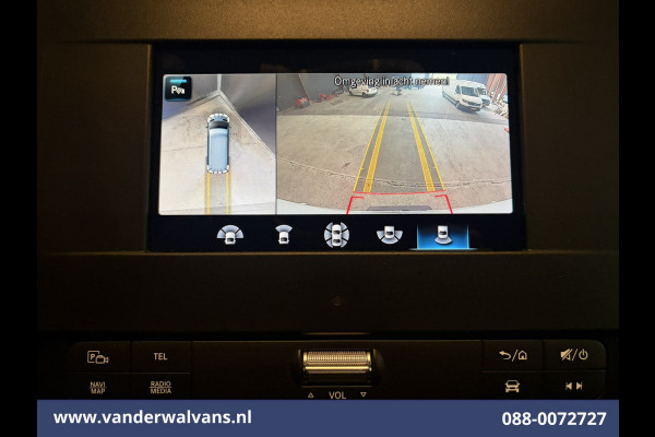 Mercedes-Benz Sprinter 317 CDI 170pk L3H2 Euro6 Airco | 360 Graden Camera | Navigatie | Apple Carplay | Chauffeursstoel Cruisecontrol, Android Auto, Stoelverwarming, 270 Graden Achterdeuren, Parkeersensoren, Bijrijdersbank
