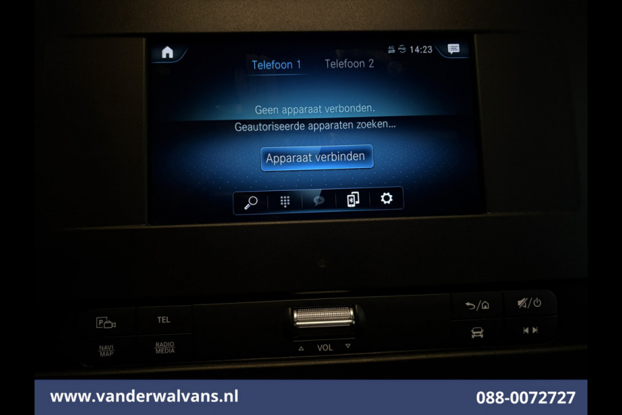 Mercedes-Benz Sprinter 317 CDI 170pk L3H2 Euro6 Airco | 360 Graden Camera | Navigatie | Apple Carplay | Chauffeursstoel Cruisecontrol, Android Auto, Stoelverwarming, 270 Graden Achterdeuren, Parkeersensoren, Bijrijdersbank