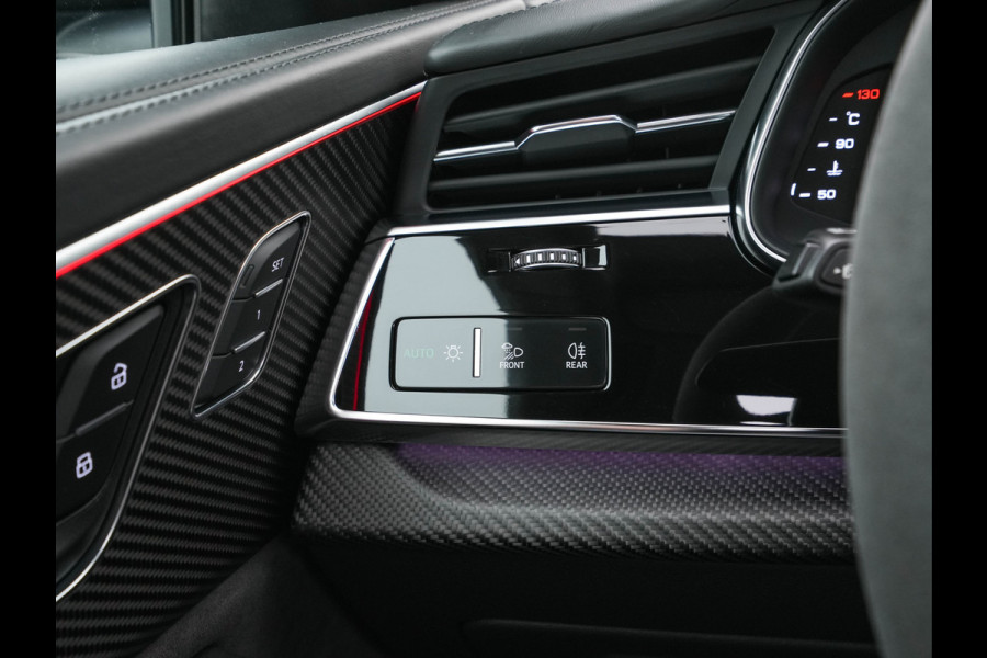 Audi RS Q8 4.0 TFSI Quattro * PANO | MILLTEK-EXHAUST | CERAMIC-BRAKES | CARBON-PACK | LEATHER | MEMORY-PACK | 4-WHEEL-STEERING | AIRSUSPENSION | BANG&OLUFSEN | ADAPTIVE-CRUISE | BLINDSPOT | TOPVIEW | SOFTCLOSE |  ....