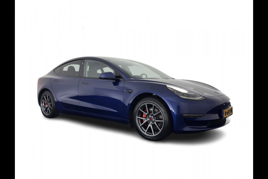 Tesla Model 3 Long Range AWD 75 kWh [3-Fase-11kW ] {SoH-82%} Aut. *PANO | AUTOPILOT | LEATHER | TOWBAR | KEYLESS | FULL-LED | MEMORY-PACK | TOPVIEW | DAB | CARPLAY | DIGI-COCKPIT | LANE-ASSIST | HEATED-COMFORTSEATS | 18"ALU*