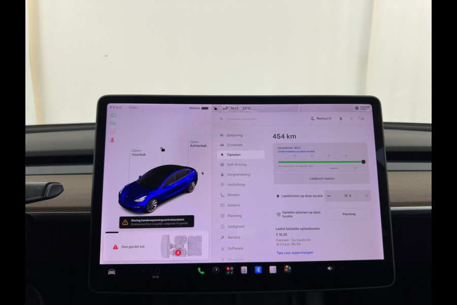 Tesla Model 3 Long Range AWD 75 kWh [3-Fase-11kW ] {SoH-82%} Aut. *PANO | AUTOPILOT | LEATHER | TOWBAR | KEYLESS | FULL-LED | MEMORY-PACK | TOPVIEW | DAB | CARPLAY | DIGI-COCKPIT | LANE-ASSIST | HEATED-COMFORTSEATS | 18"ALU*