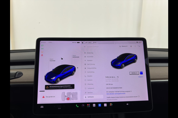 Tesla Model 3 Long Range AWD 75 kWh [3-Fase-11kW ] {SoH-82%} Aut. *PANO | AUTOPILOT | LEATHER | TOWBAR | KEYLESS | FULL-LED | MEMORY-PACK | TOPVIEW | DAB | CARPLAY | DIGI-COCKPIT | LANE-ASSIST | HEATED-COMFORTSEATS | 18"ALU*