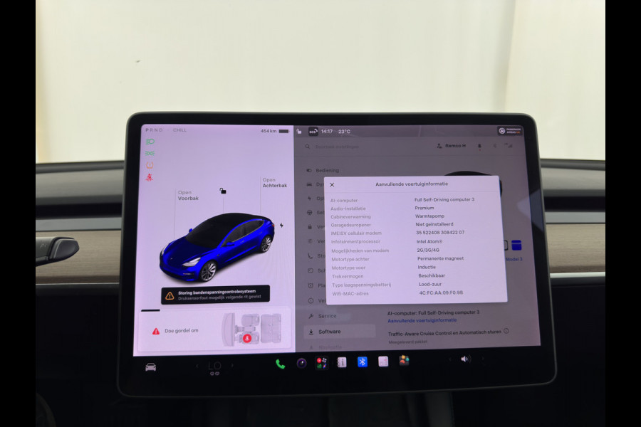 Tesla Model 3 Long Range AWD 75 kWh [3-Fase-11kW ] {SoH-82%} Aut. *PANO | AUTOPILOT | LEATHER | TOWBAR | KEYLESS | FULL-LED | MEMORY-PACK | TOPVIEW | DAB | CARPLAY | DIGI-COCKPIT | LANE-ASSIST | HEATED-COMFORTSEATS | 18"ALU*