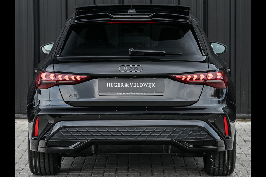 Audi A3 Sportback 45 TFSI e S edition Competition | Panoramadak | 5 jr Garantie | HUD | Sonos Sound | Camera | Ambiance interieur | Active Cruise | S-Seats + Memory | Stoelverwarming | Keyless |