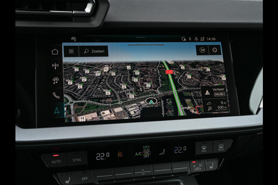 Audi A3 Sportback 45 TFSI e S edition Competition | Panoramadak | 5 jr Garantie | HUD | Sonos Sound | Camera | Ambiance interieur | Active Cruise | S-Seats + Memory | Stoelverwarming | Keyless |