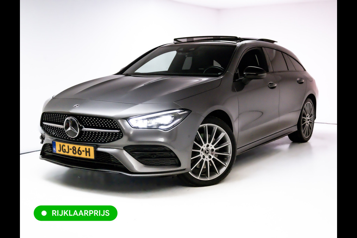 Mercedes-Benz CLA-Klasse Shooting Brake 250 e AMG Line Night Pack 218 PK | Panoramadak | 19 inch | Stoelverwarming | Navigatie | Sfeerverlichting Camera, Car-play, Afn. trekhaak, Multibeam led