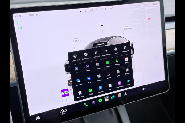 Tesla Model 3 Long Range RWD 75 kWh SOH 93% Warmtepomp Panoramadak Navi Camera's Leder Memory Stuur+Stoelverwarming Traffic-Aware Cruise Control AMD Ryzen™ Elek.Achterklep Led
