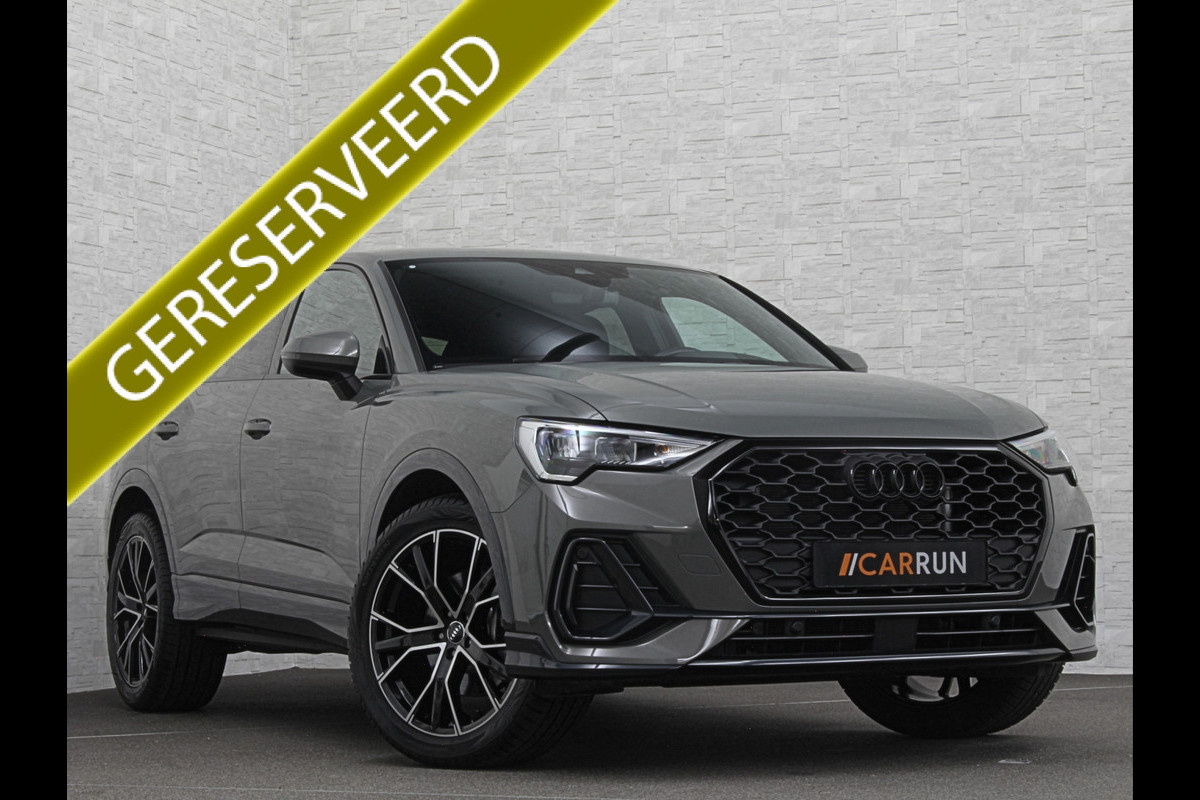 Audi Q3 Sportback 45 TFSI e 245pk S-Line | ACC | Trekhaak | Navi Plus | Lane Assist | Dodehoek | Carplay | LED | Stoelverwarming | Climate-Control | Interieur-Voorverwarming | Bovag Garantie |