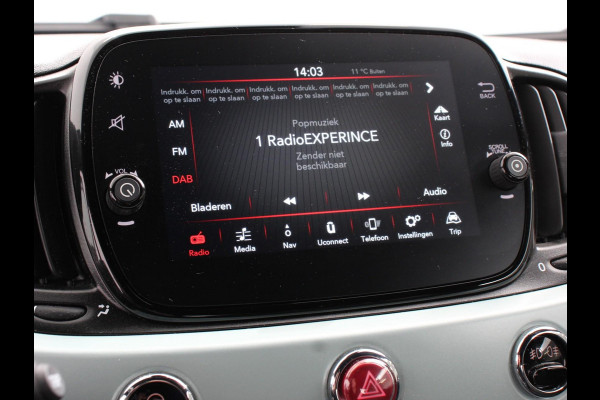 Fiat 500C 1.0 Hybrid Bellavita Navigatie Apple Carplay Android Auto Parkeersensoren Climate Control Lichtmetalen velgen Bluetooth