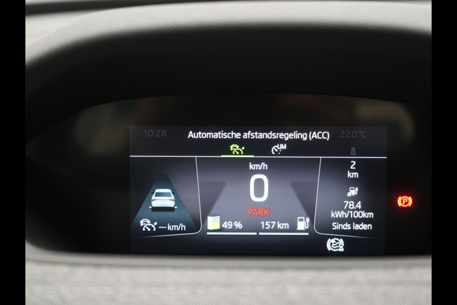 Škoda ENYAQ iV 50 Comfort 55 kWh Dealer O.H | Adaptive Cruise | Camera | Crystal LED | Apple Carplay | Sportstoelen Verwarmd | BLIS | Virtual | Navigatie | DAB | 19"L.M |