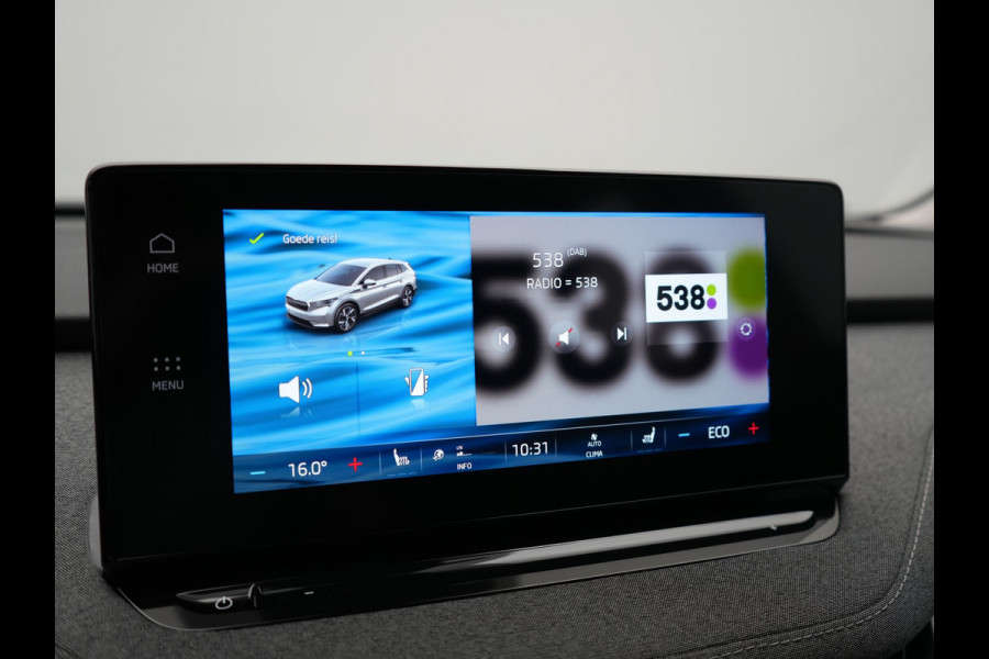 Škoda ENYAQ iV 50 Comfort 55 kWh Dealer O.H | Adaptive Cruise | Camera | Crystal LED | Apple Carplay | Sportstoelen Verwarmd | BLIS | Virtual | Navigatie | DAB | 19"L.M |