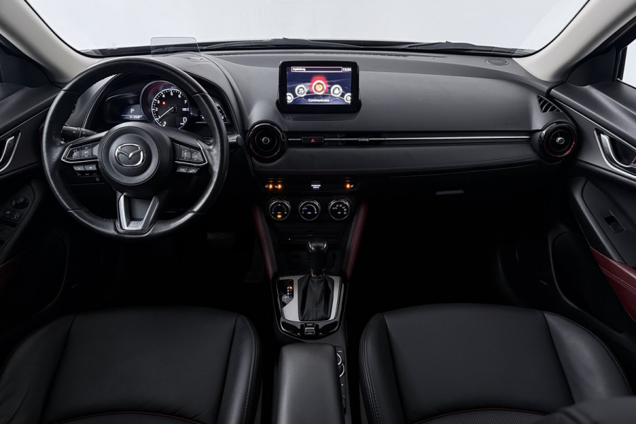 Mazda CX-3 2.0 SkyActiv-G 120 GT-M (TREKHAAK, CAMERA, STOEL/STUURVERWARMING, NAVIGATIE, SENSOREN, TREKHAAK, CRUISE ADAPTIEF)