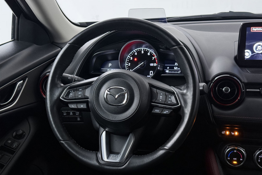 Mazda CX-3 2.0 SkyActiv-G 120 GT-M (TREKHAAK, CAMERA, STOEL/STUURVERWARMING, NAVIGATIE, SENSOREN, TREKHAAK, CRUISE ADAPTIEF)