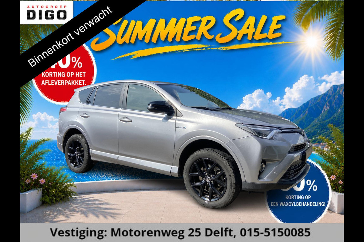 Toyota RAV4 2.5 STYLE HYBRIDE 4-WD SILVERLINE GARANTIE 4-2028* 1650 TREKGEWICHT . GARANTIE TOT 04-2028! . PARKEERSENSOREN VOOR & ACHTER . KEYLESS ENTRY  .