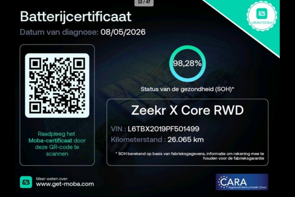 ZEEKR X RWD Long Range 69 kWh Pine Green 98% SOH FULL