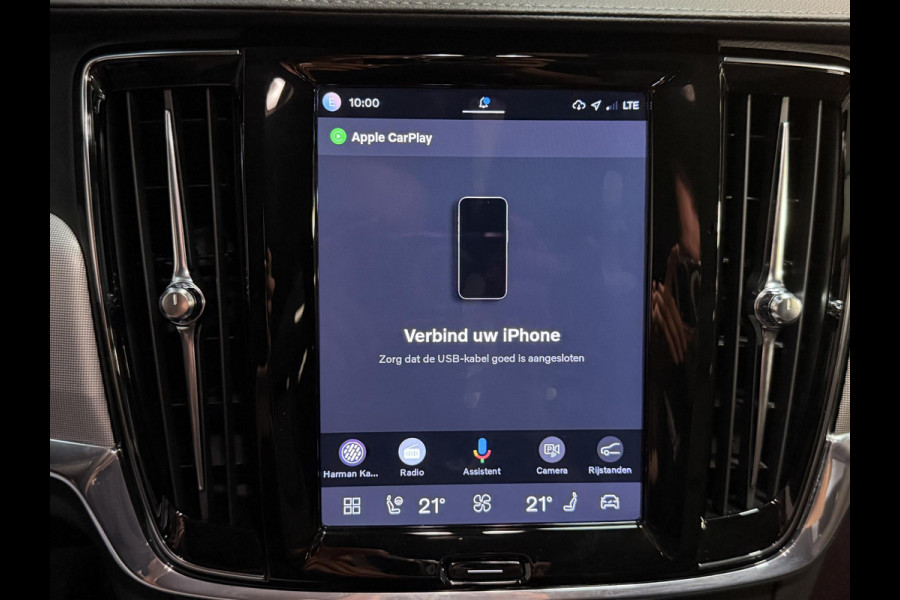 Volvo V90 2.0 T6 Plug-in hybrid AWD Plus Bright 19"/Leder + memory l + r/Stoel + stuurverwarmingAdaptieve cruise/Harman Kardon/Dodehoek/Elektrische klep/Keyless