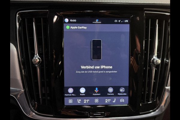 Volvo V90 2.0 T6 Plug-in hybrid AWD Plus Bright 19"/Leder + memory l + r/Stoel + stuurverwarmingAdaptieve cruise/Harman Kardon/Dodehoek/Elektrische klep/Keyless