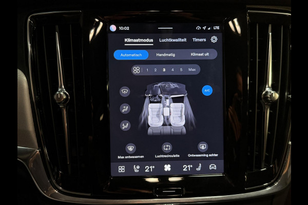 Volvo V90 2.0 T6 Plug-in hybrid AWD Plus Bright 19"/Leder + memory l + r/Stoel + stuurverwarmingAdaptieve cruise/Harman Kardon/Dodehoek/Elektrische klep/Keyless
