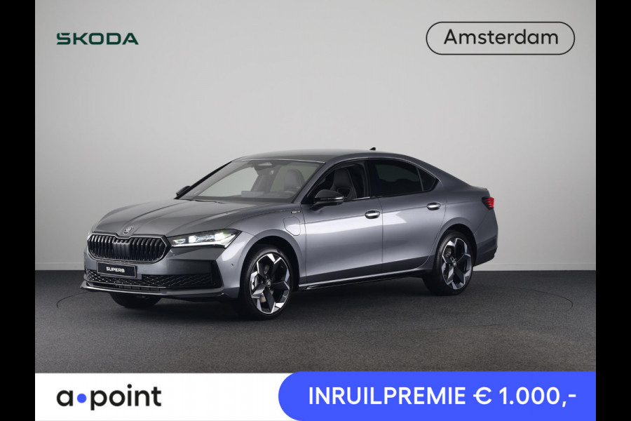 Škoda Superb 1.5 TSI PHEV Sportline Business 1.5 TSI PHEV 200 kW / 272 PK Hatchback 6 versn. DSG | Canton | 360 camera | stoelmassage | stoelventilatie |