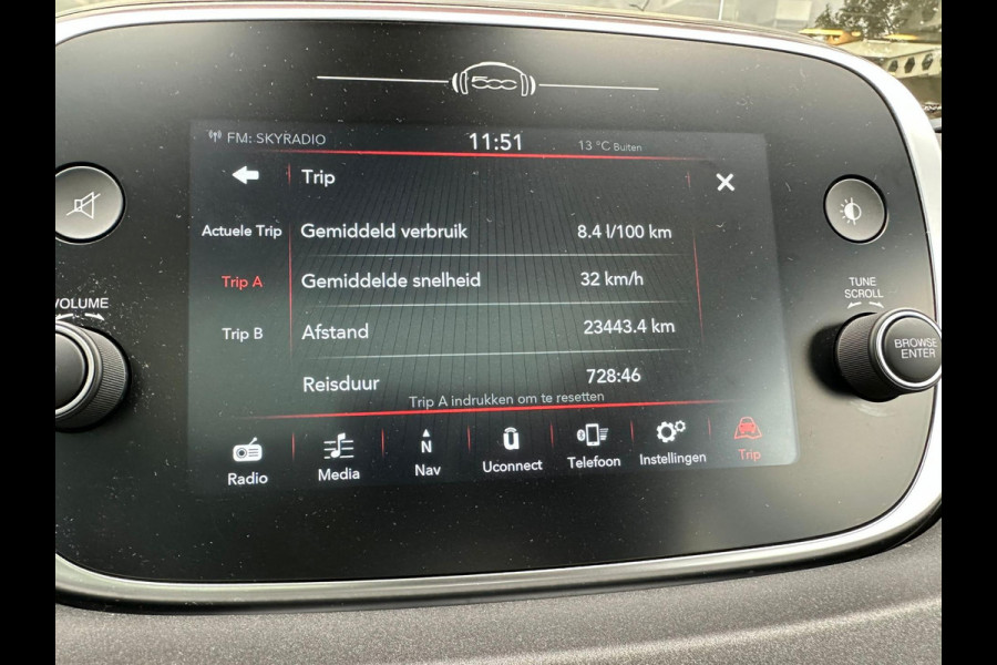 Fiat 500X 1.3 FireFly Turbo 150 Sport Automaat | Pano Dak Elektr | Navi | Climate | CC | Camera |