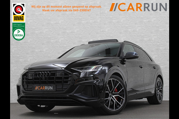 Audi Q8 60e 462PK Competition | #RS-Stoelen | Carbon | Panorama | ACC | 360 Camera | B&O Sound | Trekhaak | Matrix-LED | Sfeerverlichting | Memory | Stuurverwarming | Stoelverwarming V+A | Zonwering | ISO-Glas | Leder Dashboard | 3-Zone Clima | Carplay |