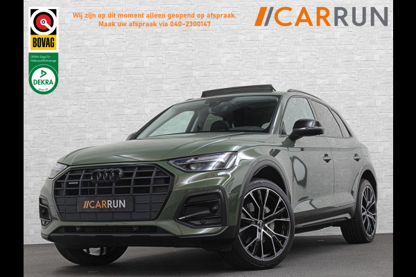 Audi Q5 50 TFSI e #RS-Leder | Panorama | ACC | Carbon | Virtual-Cockpit | 3-Zone Clima | Carplay | Zonwering | Getint Glas | Black-Optic | Lane-Assist | Stoelverwarming | District Green | Rijklaar incl. Bovag garantie |
