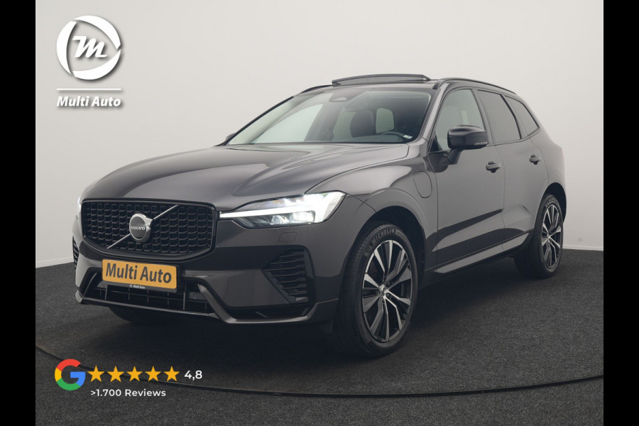 Volvo XC60 T6 PHEV AWD R-Design 350pk Dealer O.H | Trekhaak Af Fabriek | Panodak | Adaptive Cruise | Harman / Kardon | Camera | Lederen Sportstoelen Memory & Verwarmd | Keyless | Apple Carplay | Pilot Assist | Google Assistant & Maps | Stuurverwarming | Virtual | Navigatie | DAB | 20"L.M | Plug In Hybrid |