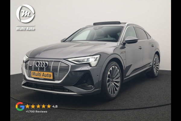 Audi e-tron Sportback 55 quattro S Line 95 kWh 408pk Dealer O.H | Trekhaak Afn. | Adaptive Cruise | Camera | Bang & Olufsen | Alcantara Sportstoelen Memory & Verwarmd | Keyless | Apple Carplay | BLIS | Navigatie | Virtual | DAB | 21"L.M |