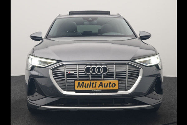 Audi e-tron Sportback 55 quattro S Line 95 kWh 408pk Dealer O.H | Trekhaak Afn. | Adaptive Cruise | Camera | Bang & Olufsen | Alcantara Sportstoelen Memory & Verwarmd | Keyless | Apple Carplay | BLIS | Navigatie | Virtual | DAB | 21"L.M |