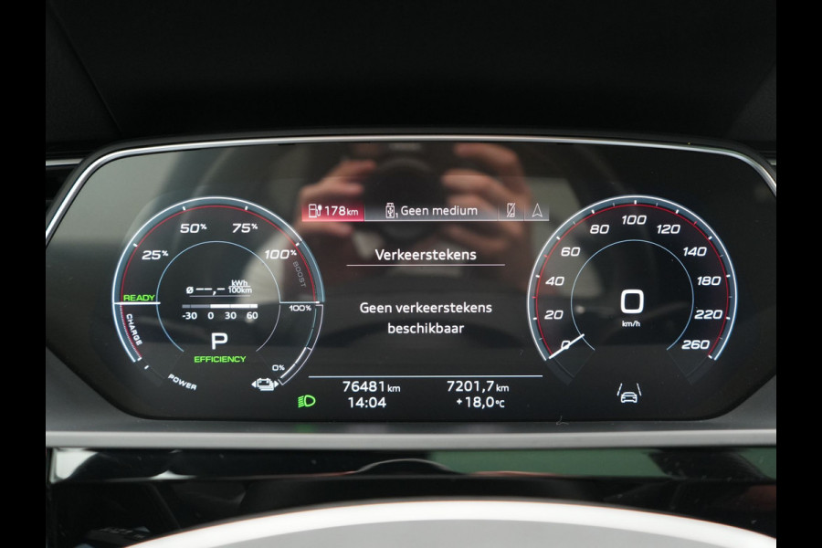 Audi e-tron Sportback 55 quattro S Line 95 kWh 408pk Dealer O.H | Trekhaak Afn. | Adaptive Cruise | Camera | Bang & Olufsen | Alcantara Sportstoelen Memory & Verwarmd | Keyless | Apple Carplay | BLIS | Navigatie | Virtual | DAB | 21"L.M |