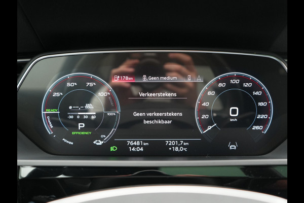 Audi e-tron Sportback 55 quattro S Line 95 kWh 408pk Dealer O.H | Trekhaak Afn. | Adaptive Cruise | Camera | Bang & Olufsen | Alcantara Sportstoelen Memory & Verwarmd | Keyless | Apple Carplay | BLIS | Navigatie | Virtual | DAB | 21"L.M |