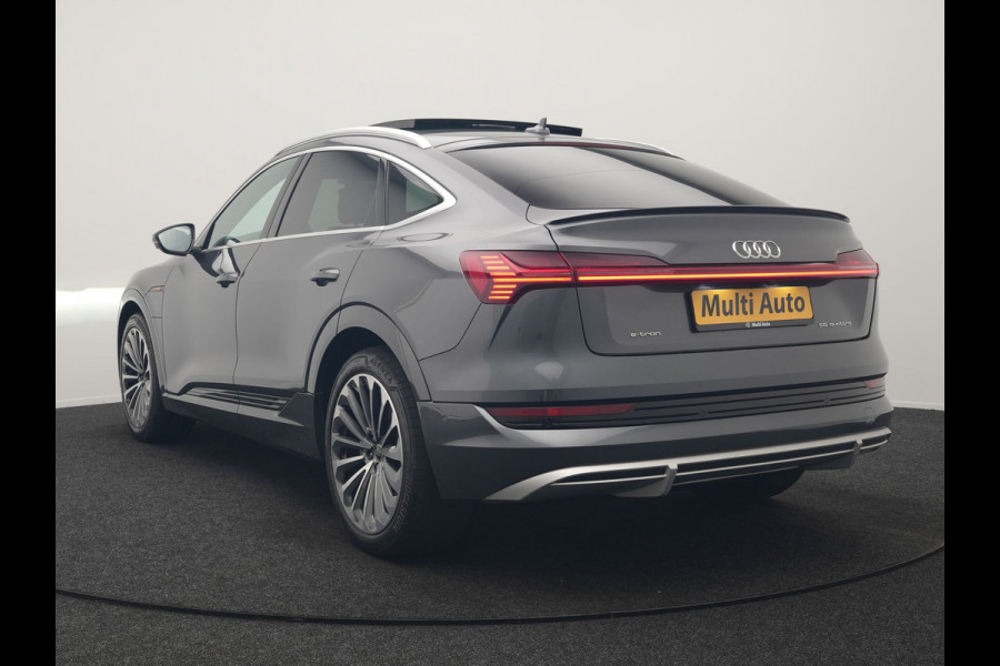 Audi e-tron Sportback 55 quattro S Line 95 kWh 408pk Dealer O.H | Trekhaak Afn. | Adaptive Cruise | Camera | Bang & Olufsen | Alcantara Sportstoelen Memory & Verwarmd | Keyless | Apple Carplay | BLIS | Navigatie | Virtual | DAB | 21"L.M |