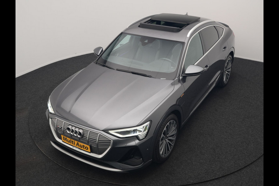 Audi e-tron Sportback 55 quattro S Line 95 kWh 408pk Dealer O.H | Trekhaak Afn. | Adaptive Cruise | Camera | Bang & Olufsen | Alcantara Sportstoelen Memory & Verwarmd | Keyless | Apple Carplay | BLIS | Navigatie | Virtual | DAB | 21"L.M |