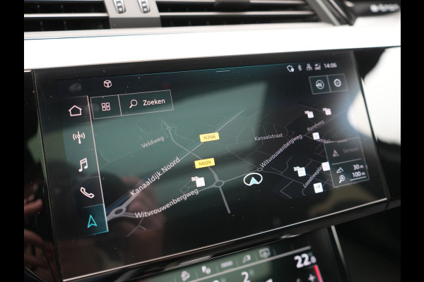 Audi e-tron Sportback 55 quattro S Line 95 kWh 408pk Dealer O.H | Trekhaak Afn. | Adaptive Cruise | Camera | Bang & Olufsen | Alcantara Sportstoelen Memory & Verwarmd | Keyless | Apple Carplay | BLIS | Navigatie | Virtual | DAB | 21"L.M |