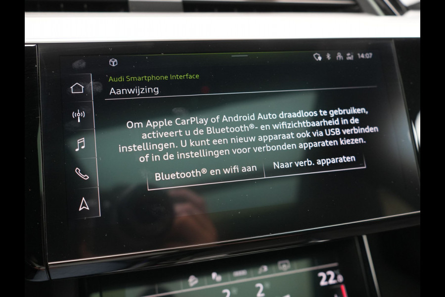 Audi e-tron Sportback 55 quattro S Line 95 kWh 408pk Dealer O.H | Trekhaak Afn. | Adaptive Cruise | Camera | Bang & Olufsen | Alcantara Sportstoelen Memory & Verwarmd | Keyless | Apple Carplay | BLIS | Navigatie | Virtual | DAB | 21"L.M |