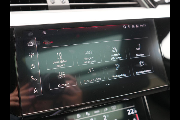 Audi e-tron Sportback 55 quattro S Line 95 kWh 408pk Dealer O.H | Trekhaak Afn. | Adaptive Cruise | Camera | Bang & Olufsen | Alcantara Sportstoelen Memory & Verwarmd | Keyless | Apple Carplay | BLIS | Navigatie | Virtual | DAB | 21"L.M |