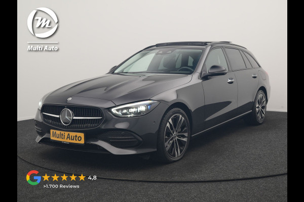 Mercedes-Benz C-Klasse Estate 300 e Avantgarde 313pk Dealer O.H | Trekhaak Af Fabriek | Panodak | Adaptive Cruise | 360 Camera | Digital LED | Lederen Sportstoelen Memory & Ventilatie | Keyless | Apple Carplay | Stoelverwarming | Pilot Assist | Stuurverwarming | Virtual | Sfeerverlichting | Navigatie | DAB | 18"L.M | Plug In Hybrid |