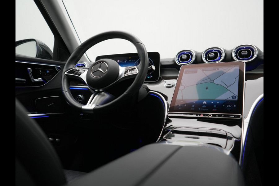 Mercedes-Benz C-Klasse Estate 300 e Avantgarde 313pk Dealer O.H | Trekhaak Af Fabriek | Panodak | Adaptive Cruise | 360 Camera | Digital LED | Lederen Sportstoelen Memory & Ventilatie | Keyless | Apple Carplay | Stoelverwarming | Pilot Assist | Stuurverwarming | Virtual | Sfeerverlichting | Navigatie | DAB | 18"L.M | Plug In Hybrid |