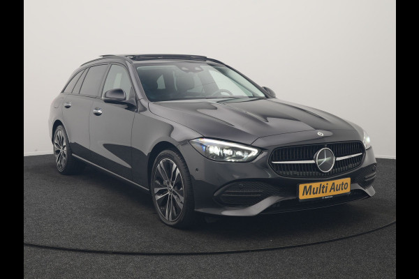 Mercedes-Benz C-Klasse Estate 300 e Avantgarde 313pk Dealer O.H | Trekhaak Af Fabriek | Panodak | Adaptive Cruise | 360 Camera | Digital LED | Lederen Sportstoelen Memory & Ventilatie | Keyless | Apple Carplay | Stoelverwarming | Pilot Assist | Stuurverwarming | Virtual | Sfeerverlichting | Navigatie | DAB | 18"L.M | Plug In Hybrid |