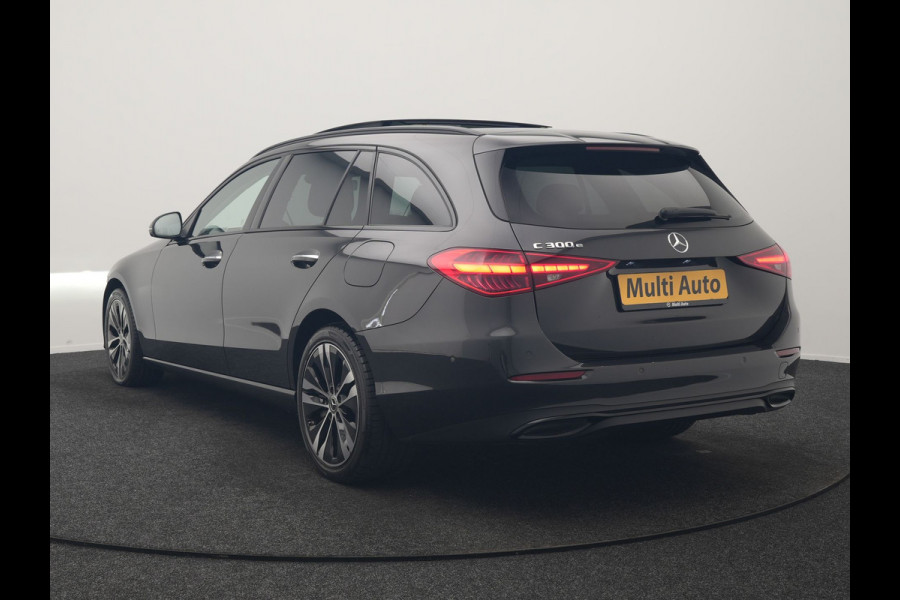 Mercedes-Benz C-Klasse Estate 300 e Avantgarde 313pk Dealer O.H | Trekhaak Af Fabriek | Panodak | Adaptive Cruise | 360 Camera | Digital LED | Lederen Sportstoelen Memory & Ventilatie | Keyless | Apple Carplay | Stoelverwarming | Pilot Assist | Stuurverwarming | Virtual | Sfeerverlichting | Navigatie | DAB | 18"L.M | Plug In Hybrid |