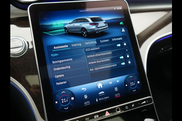 Mercedes-Benz C-Klasse Estate 300 e Avantgarde 313pk Dealer O.H | Trekhaak Af Fabriek | Panodak | Adaptive Cruise | 360 Camera | Digital LED | Lederen Sportstoelen Memory & Ventilatie | Keyless | Apple Carplay | Stoelverwarming | Pilot Assist | Stuurverwarming | Virtual | Sfeerverlichting | Navigatie | DAB | 18"L.M | Plug In Hybrid |