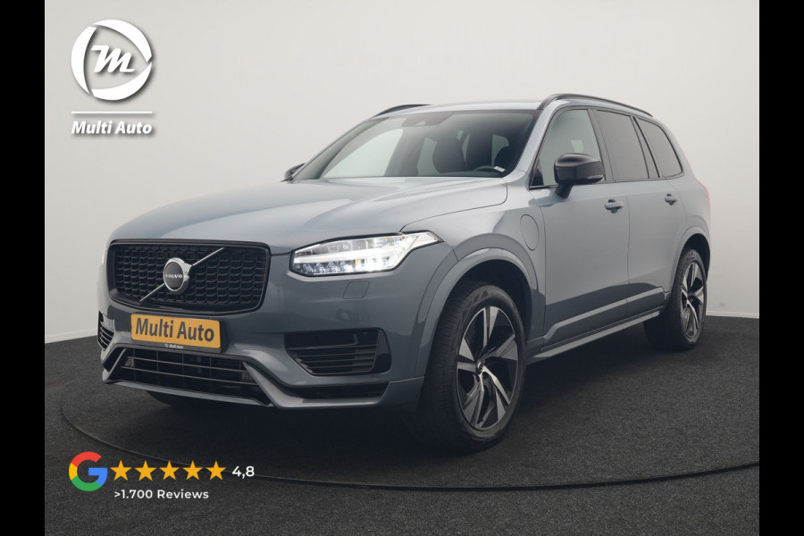 Volvo XC90 T8 Recharge AWD R-Design Long Range PHEV 456pk Dealer O.H | Adaptive Cruise | Camera | Lederen Sportstoelen Memory & Verwarmd | Apple Carplay | Keyless | BLIS | Pilot Assist | Stuurverwarming | Virtual | Navigatie | DAB | 20"L.M | Plug In Hybrid |