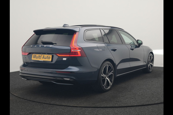 Volvo V60 T6 PHEV AWD Plus Dark Long Range 350pk Dealer O.H | Trekhaak Af Fabriek | Panodak | Adaptive Cruise | 360 Camera | Sportstoelen Memory & Verwarmd | Keyless | Apple Carplay | Pilot Assist | Stuurverwarming | Google Assistant & Maps | Navigatie | Virtual | DAB | 19"L.M | Plug In Hybrid |