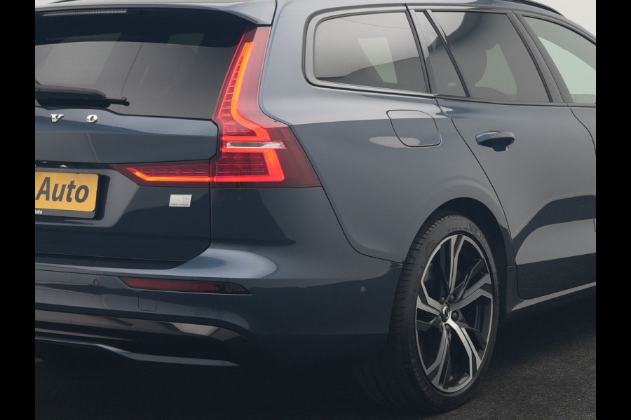 Volvo V60 T6 PHEV AWD Plus Dark Long Range 350pk Dealer O.H | Trekhaak Af Fabriek | Panodak | Adaptive Cruise | 360 Camera | Sportstoelen Memory & Verwarmd | Keyless | Apple Carplay | Pilot Assist | Stuurverwarming | Google Assistant & Maps | Navigatie | Virtual | DAB | 19"L.M | Plug In Hybrid |