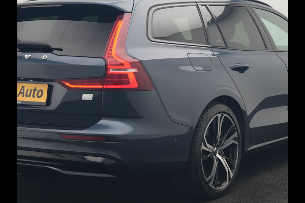 Volvo V60 T6 PHEV AWD Plus Dark Long Range 350pk Dealer O.H | Trekhaak Af Fabriek | Panodak | Adaptive Cruise | 360 Camera | Sportstoelen Memory & Verwarmd | Keyless | Apple Carplay | Pilot Assist | Stuurverwarming | Google Assistant & Maps | Navigatie | Virtual | DAB | 19"L.M | Plug In Hybrid |