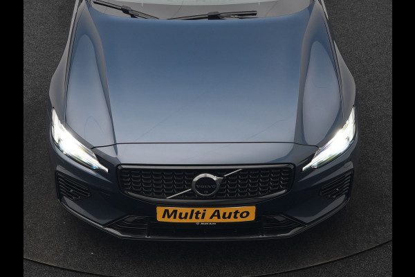 Volvo V60 T6 PHEV AWD Plus Dark Long Range 350pk Dealer O.H | Trekhaak Af Fabriek | Panodak | Adaptive Cruise | 360 Camera | Sportstoelen Memory & Verwarmd | Keyless | Apple Carplay | Pilot Assist | Stuurverwarming | Google Assistant & Maps | Navigatie | Virtual | DAB | 19"L.M | Plug In Hybrid |