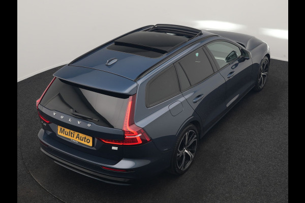 Volvo V60 T6 PHEV AWD Plus Dark Long Range 350pk Dealer O.H | Trekhaak Af Fabriek | Panodak | Adaptive Cruise | 360 Camera | Sportstoelen Memory & Verwarmd | Keyless | Apple Carplay | Pilot Assist | Stuurverwarming | Google Assistant & Maps | Navigatie | Virtual | DAB | 19"L.M | Plug In Hybrid |