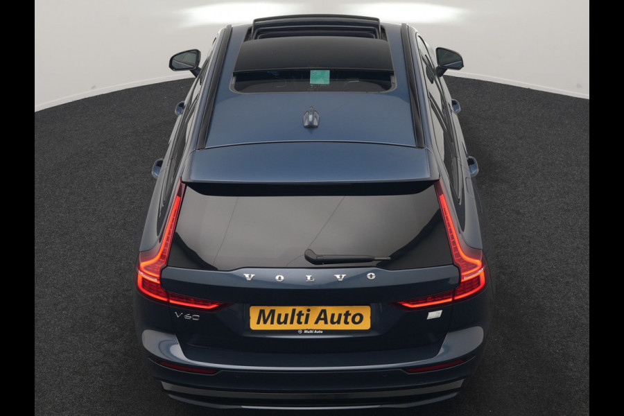 Volvo V60 T6 PHEV AWD Plus Dark Long Range 350pk Dealer O.H | Trekhaak Af Fabriek | Panodak | Adaptive Cruise | 360 Camera | Sportstoelen Memory & Verwarmd | Keyless | Apple Carplay | Pilot Assist | Stuurverwarming | Google Assistant & Maps | Navigatie | Virtual | DAB | 19"L.M | Plug In Hybrid |