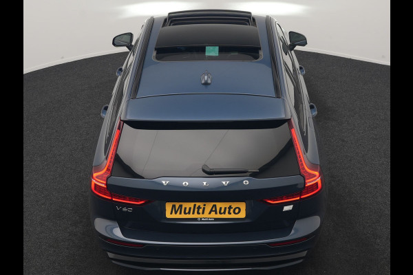 Volvo V60 T6 PHEV AWD Plus Dark Long Range 350pk Dealer O.H | Trekhaak Af Fabriek | Panodak | Adaptive Cruise | 360 Camera | Sportstoelen Memory & Verwarmd | Keyless | Apple Carplay | Pilot Assist | Stuurverwarming | Google Assistant & Maps | Navigatie | Virtual | DAB | 19"L.M | Plug In Hybrid |